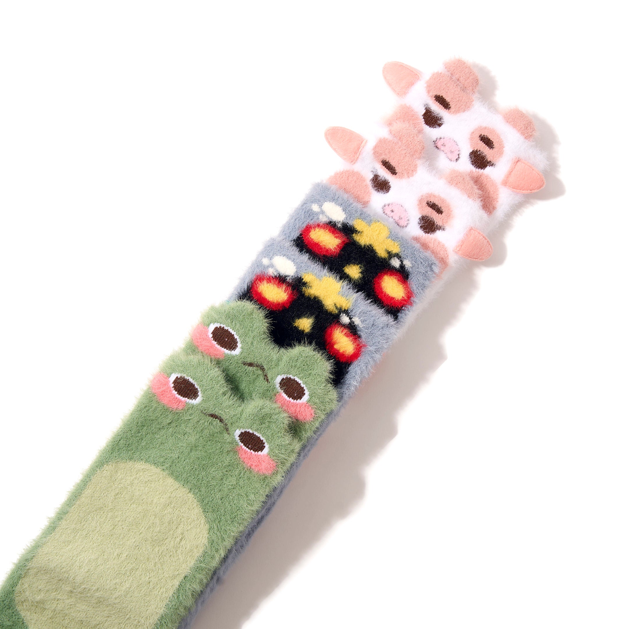 Tiny Protectors Fuzzy Sock 3-Pack (Moss, Gloom Spirit, Valentine)